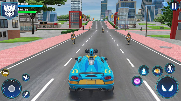 #5. Flying Robot Car Transform (Android) By: Fried Chicken Games