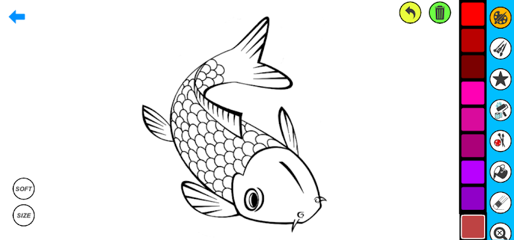 #3. Ikan Empang Coloring (Android) By: Coloring book Games