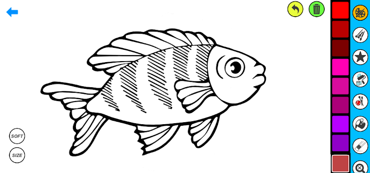 #6. Ikan Empang Coloring (Android) By: Coloring book Games