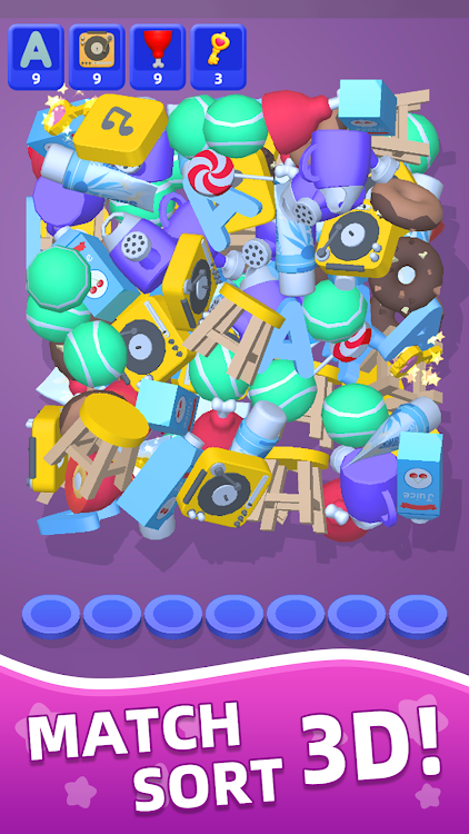 #10. Match Sort 3D (Android) By: candy madness