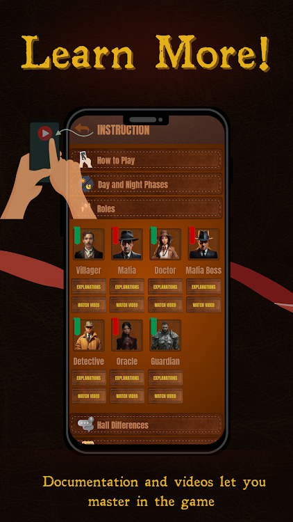 #7. Mafia Enigma:Online Mafia Game (Android) By: Green Right Hands Studio