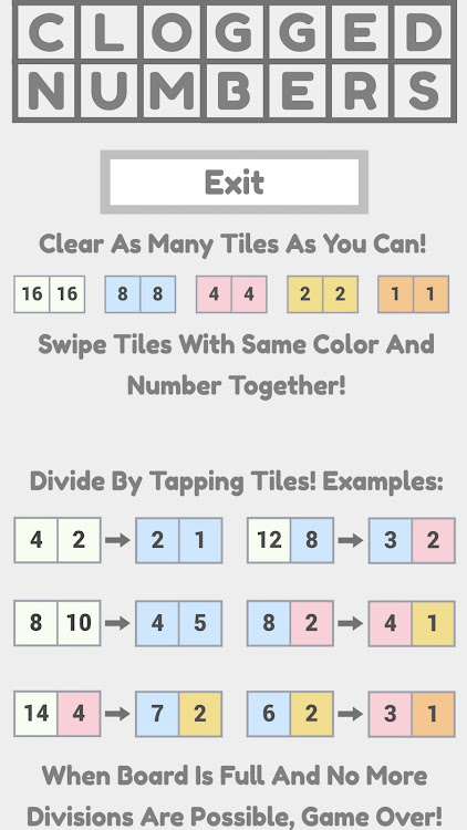 #2. Clogged Numbers Game (Android) By: Wavaze