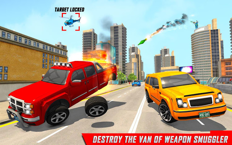 #2. Traffic Car Shooting Games (Android) By: Happy Family Studio