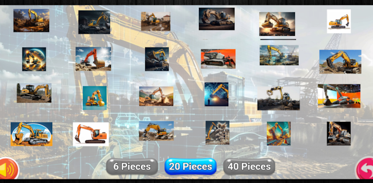 #7. Excavator jigsaw puzzle game (Android) By: Nurlaela