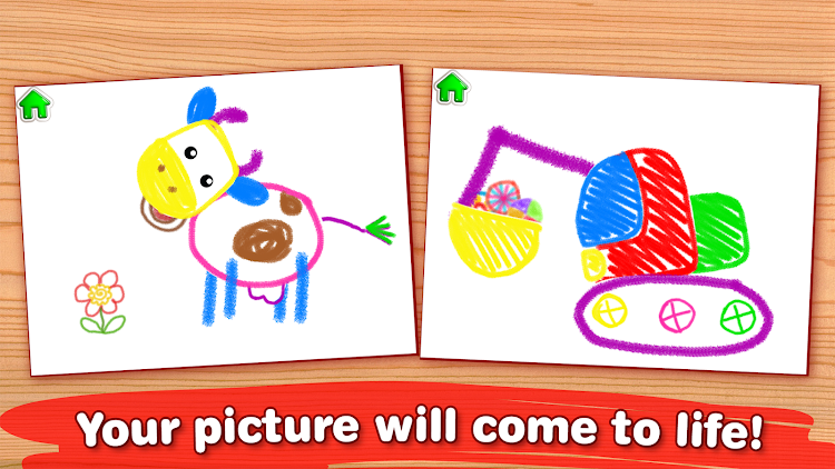 #4. Toddler Drawing Apps for Kids (Android) By: Bini Games