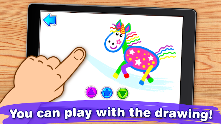 #5. Toddler Drawing Apps for Kids (Android) By: Bini Games