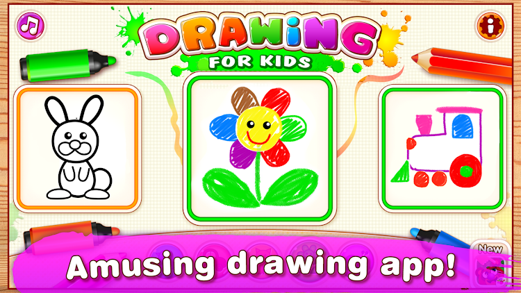 #7. Toddler Drawing Apps for Kids (Android) By: Bini Games