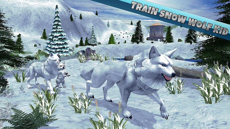 #6. Arctic Wolf Family Simulator (Android) By: TingBing Gaming