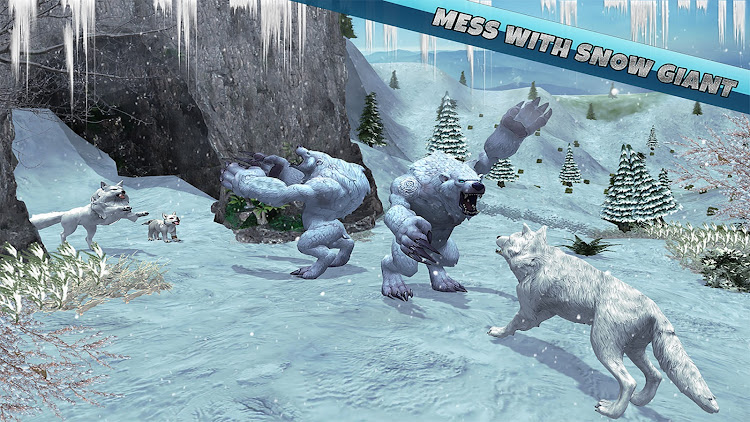 #7. Arctic Wolf Family Simulator (Android) By: TingBing Gaming