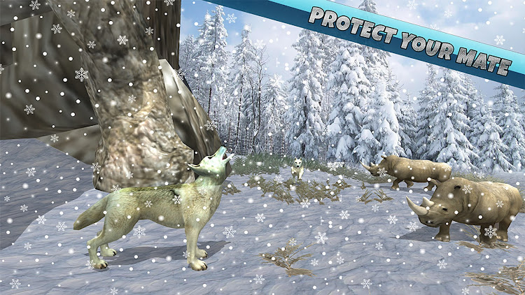 #8. Arctic Wolf Family Simulator (Android) By: TingBing Gaming