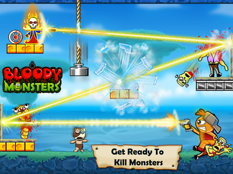 #6. Bloody Monsters: Bouncy Bullet (Android) By: RV AppStudios