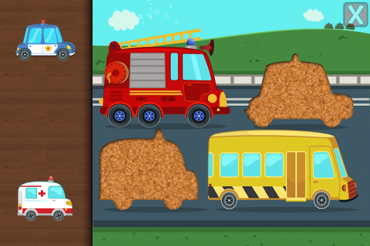 #4. Car Puzzles for Toddlers (Android) By: Pixel Envision Ltd.