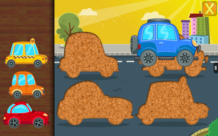 #7. Car Puzzles for Toddlers (Android) By: Pixel Envision Ltd.