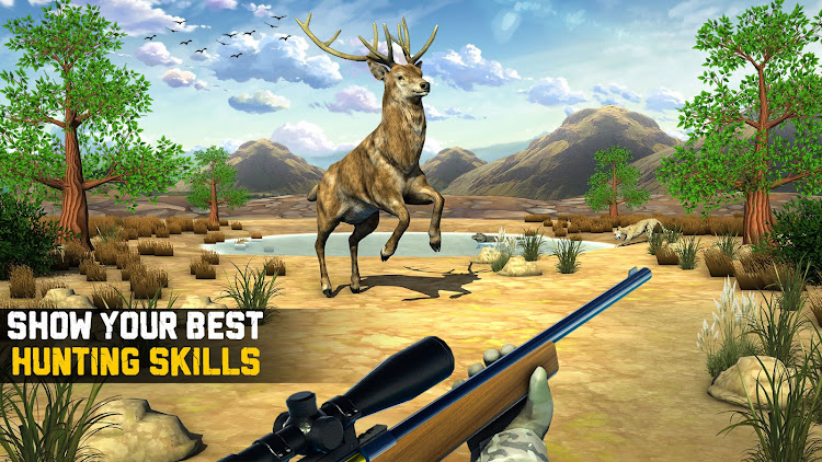 #2. Wild Animal Hunting 3D Offline (Android) By: Play 10