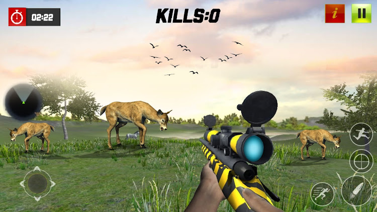 #5. Wild Animal Hunting 3D Offline (Android) By: Play 10