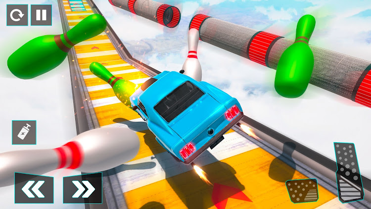 #6. Muscle Car Stunts - Ramp Car (Android) By: Mustard Games Studios