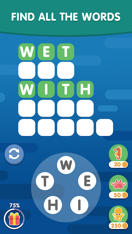 #3. Word Search Sea: Word Puzzle (Android) By: Malpa Games