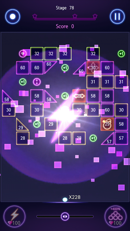 #8. Bricks Breaker Hit - Glow Ball (Android) By: Tunup Games