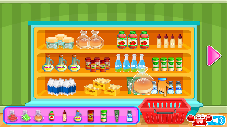 #4. Mini Burgers, Cooking Games (Android) By: bweb media