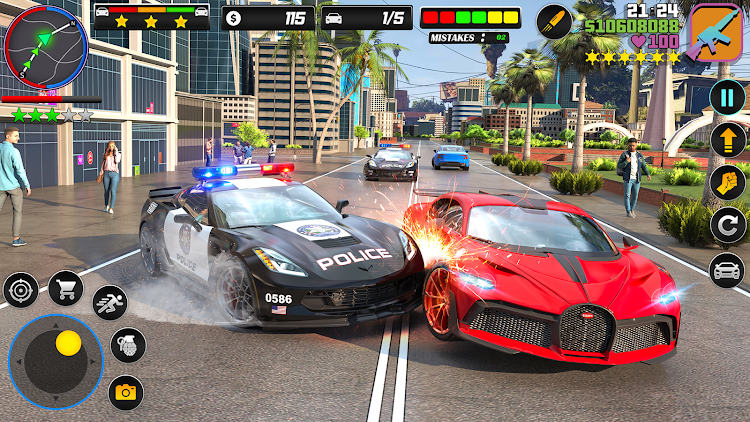 #5. Police Car Simulator Game 3D (Android) By: The Game Storm Studios Inc.