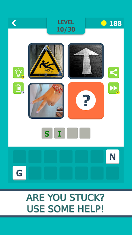 #4. Word Guess - Pics & Words Quiz (Android) By: Zebi24