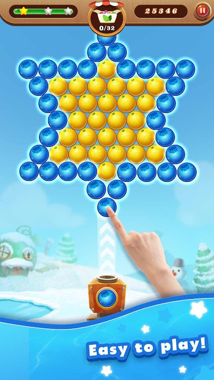 #3. Shoot Bubble - Fruit Splash (Android) By: 4 GAME STUDIO