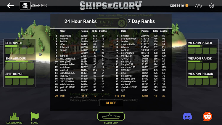 #8. Ships of Glory: Warship Combat (Android) By: Top Secret Developments