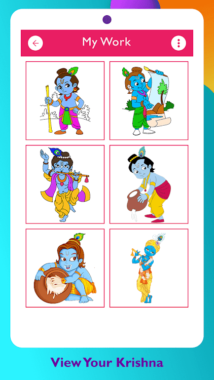 #3. Lord Krishna Paint and Colors (Android) By: HD Technolabs