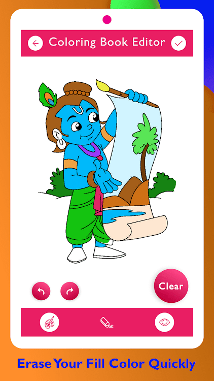 #5. Lord Krishna Paint and Colors (Android) By: HD Technolabs