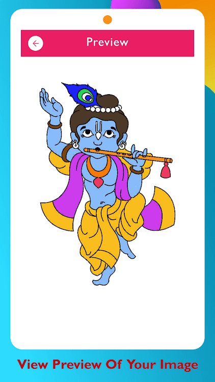 #6. Lord Krishna Paint and Colors (Android) By: HD Technolabs