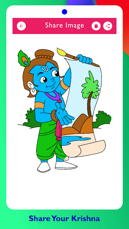 #7. Lord Krishna Paint and Colors (Android) By: HD Technolabs