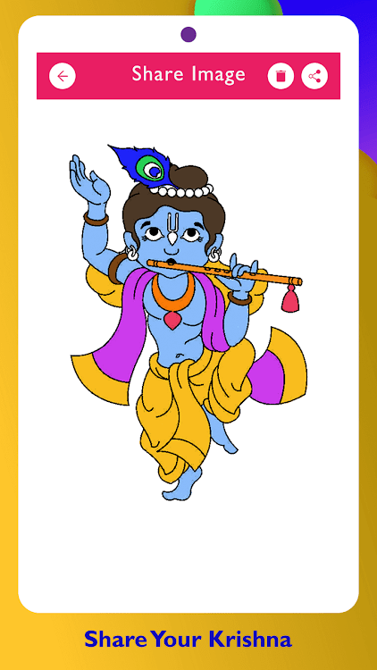 #8. Lord Krishna Paint and Colors (Android) By: HD Technolabs