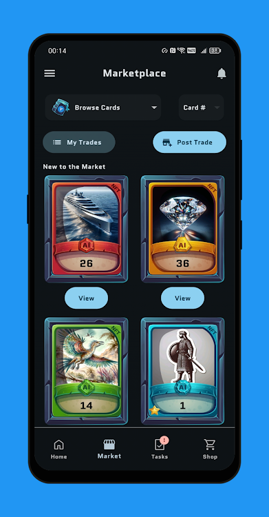 #4. Crypto Cards - AI Collectibles (Android) By: Fone