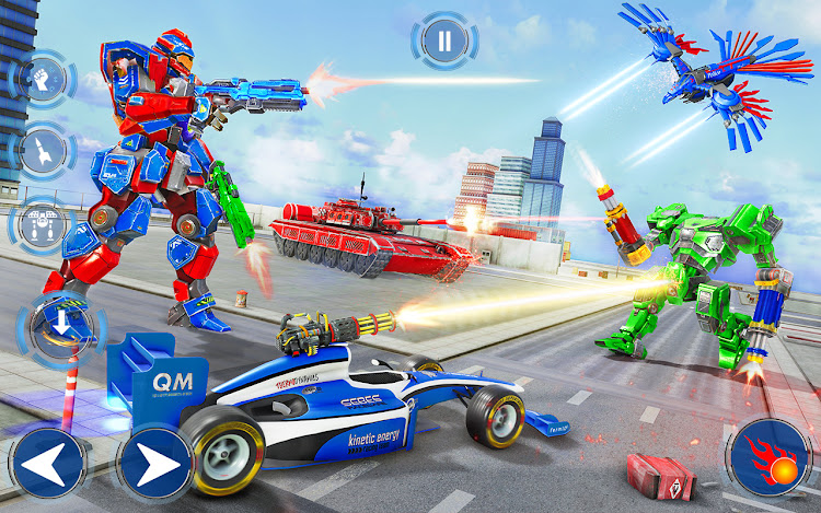 #4. Police Tank Robot Transform 3d (Android) By: Brave Jackals