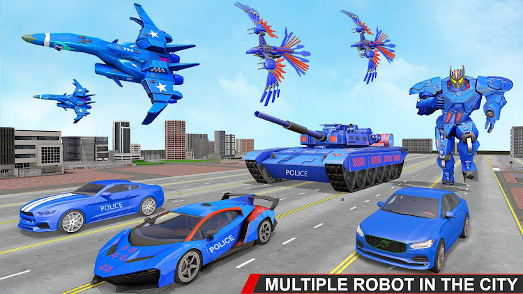 #5. Police Tank Robot Transform 3d (Android) By: Brave Jackals