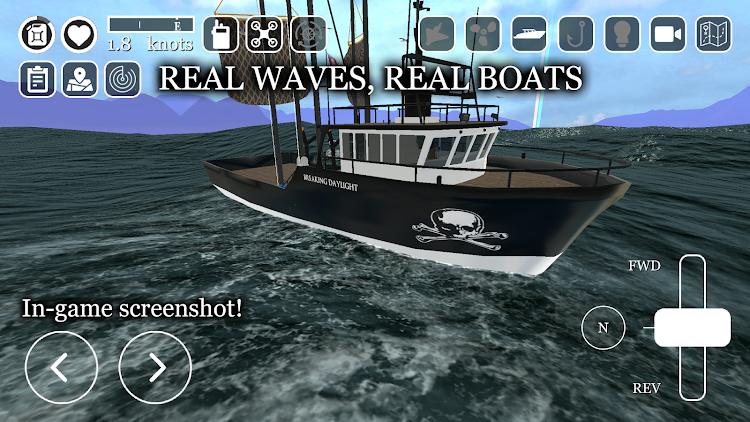 #2. uCaptain: Boat Fishing Game 3D (Android) By: Studio Pareidolia LLC