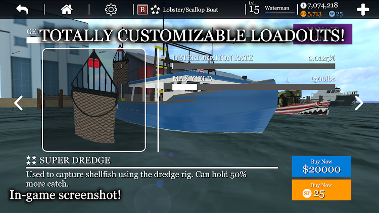 #5. uCaptain: Boat Fishing Game 3D (Android) By: Studio Pareidolia LLC