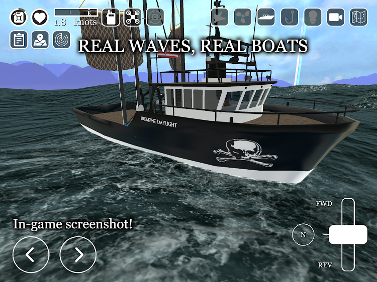 #10. uCaptain: Boat Fishing Game 3D (Android) By: Studio Pareidolia LLC