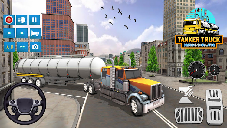 #4. Tanker Truck Driving Simulator (Android) By: Offroad Games Studio