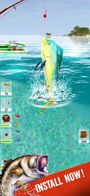 #5. The Fishing Club 3D: Game on! (Android) By: Robot Riot UG (haftungsbeschränkt)