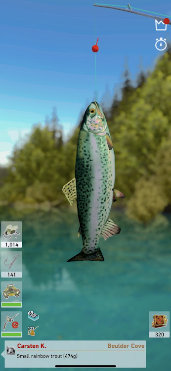 #7. The Fishing Club 3D: Game on! (Android) By: Robot Riot UG (haftungsbeschränkt)