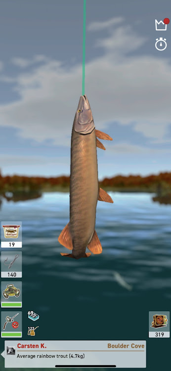 #8. The Fishing Club 3D: Game on! (Android) By: Robot Riot UG (haftungsbeschränkt)