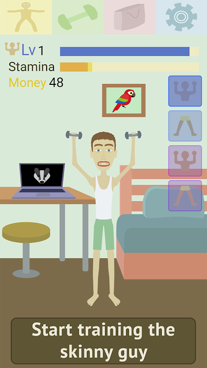 #2. Muscle Clicker: Gym Game (Android) By: Barsuk Studio