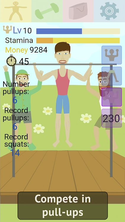 #5. Muscle Clicker: Gym Game (Android) By: Barsuk Studio