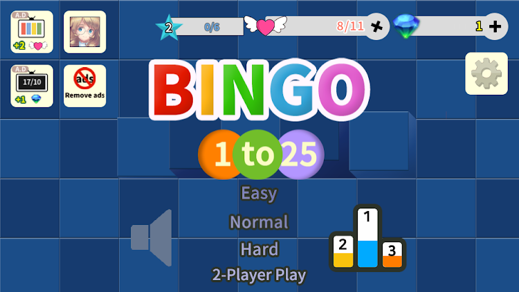 #4. BINGO 1to25 (Android) By: zensty