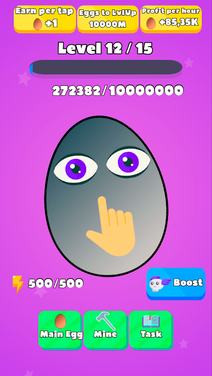 #5. Egg Clicker - Eggs Tap Hero (Android) By: Volihan Games