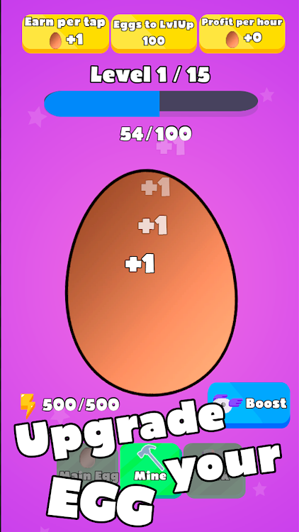 #6. Egg Clicker - Eggs Tap Hero (Android) By: Volihan Games