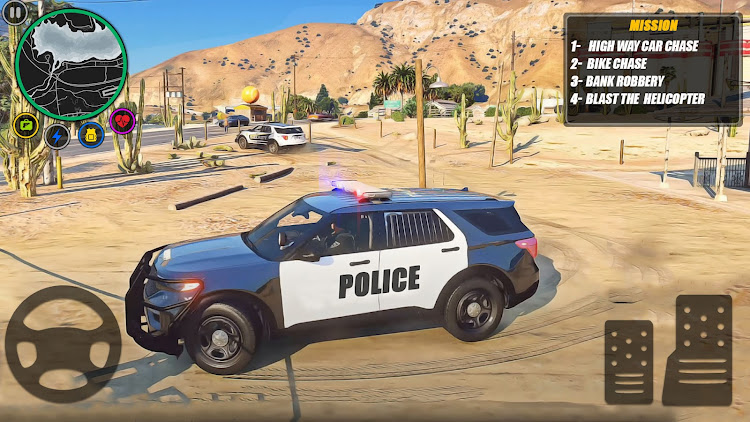 #5. Police Van Driving: Cop Games (Android) By: Elegant games