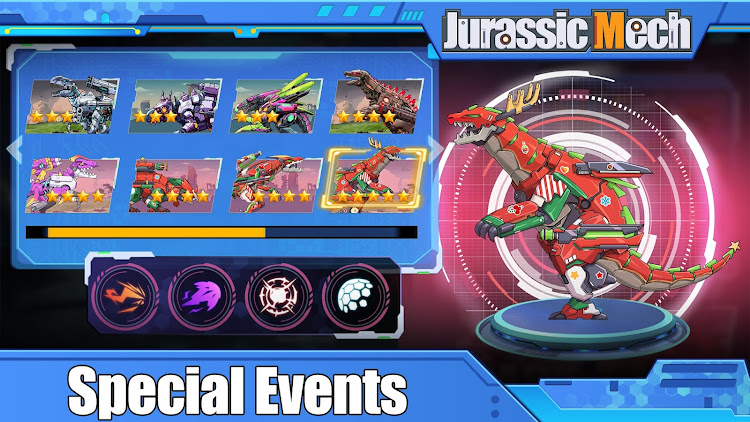 #6. Jurassic Mech: Dinosaur War (Android) By: MMGame Studios