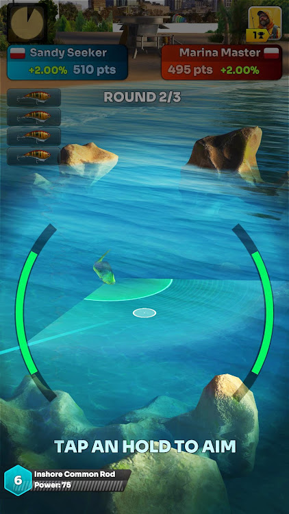 #7. Fishing Champions: casual game (Android) By: Play Cool Zombie Sport Games